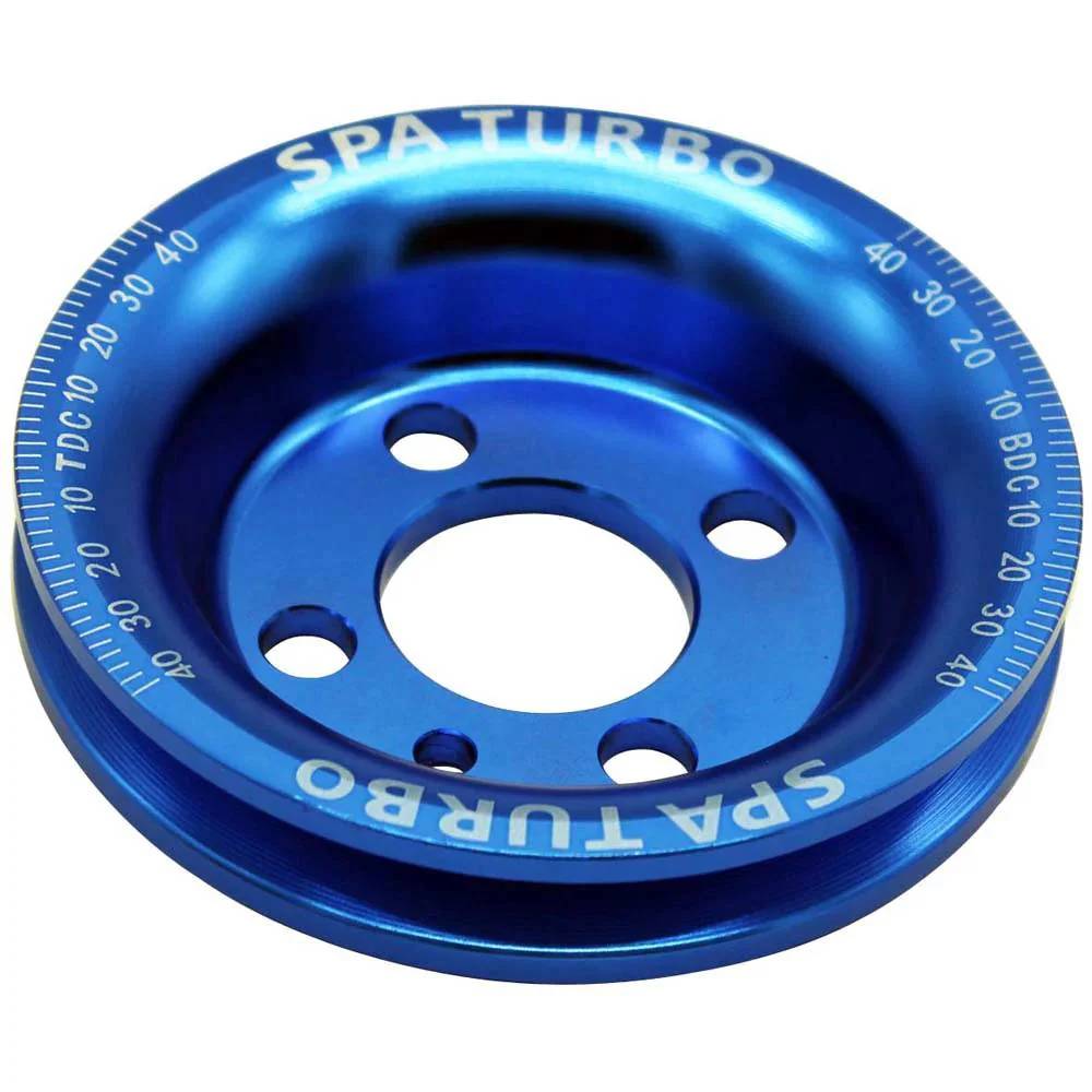 SPA Turbo VW syncro Audi 80 90 100 4000 rabbit 1.8 8v underdrive Pulley - BLUE + VW 8V super light crank timing gear