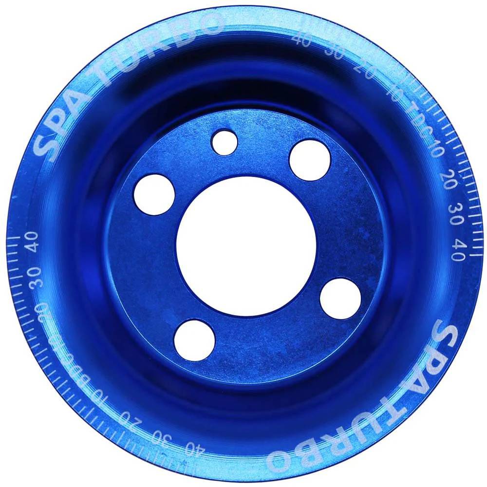 SPA Turbo VW syncro Audi 80 90 100 4000 rabbit 1.8 8v underdrive Pulley - BLUE + VW 8V super light crank timing gear