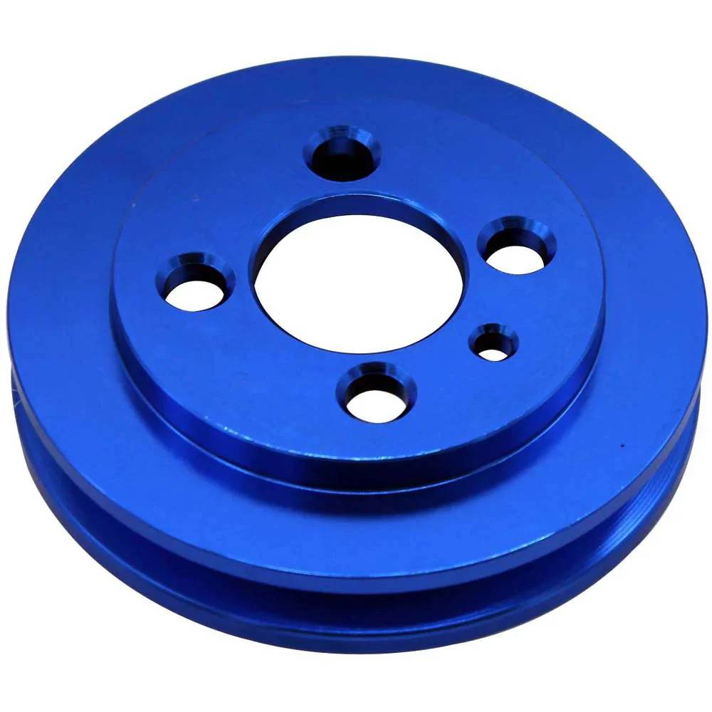 SPA Turbo VW syncro Audi 80 90 100 4000 rabbit 1.8 8v underdrive Pulley - BLUE + VW 8V super light crank timing gear