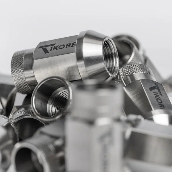 Tikore TK48 Titanium Open-Ended Lug Nuts - 1/2-20 RH in. - Set of 20