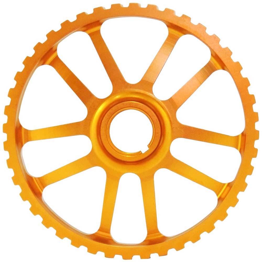 SPA Turbo VW 74-98 8V Y series adjustable cam gear pulley + lightweight intermediate shaft pulley - Black/Gold