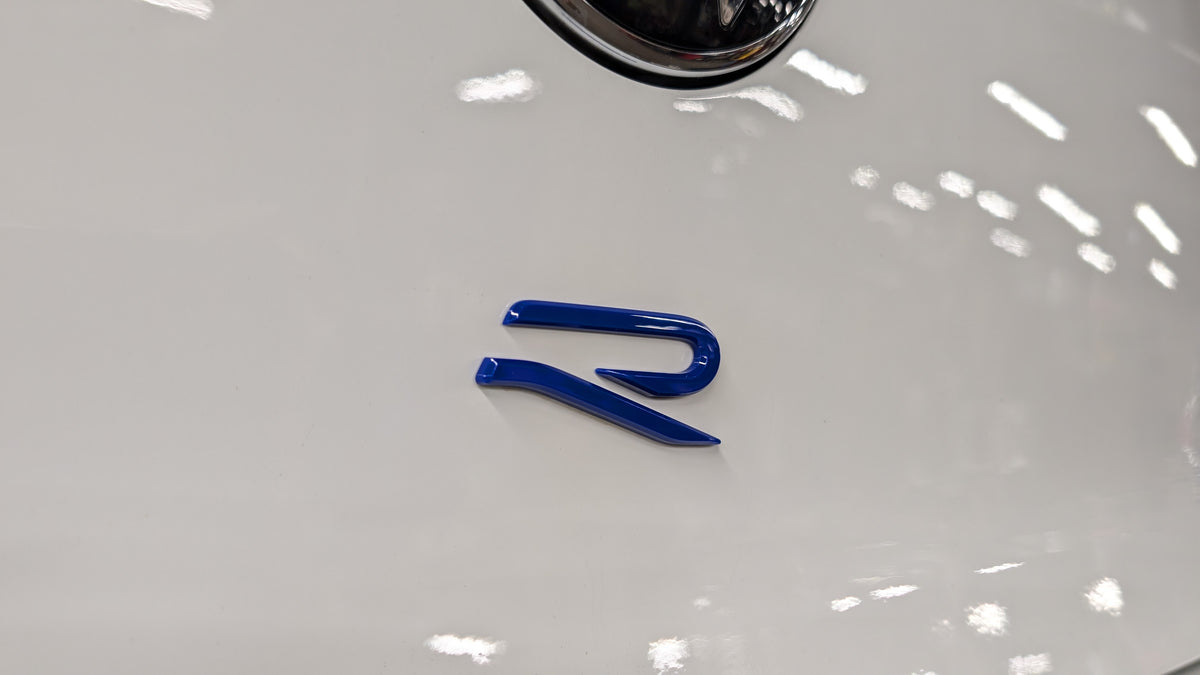 Genuine VW Mk8 Golf R Rear Hatch Badge - Blue – New German Performance