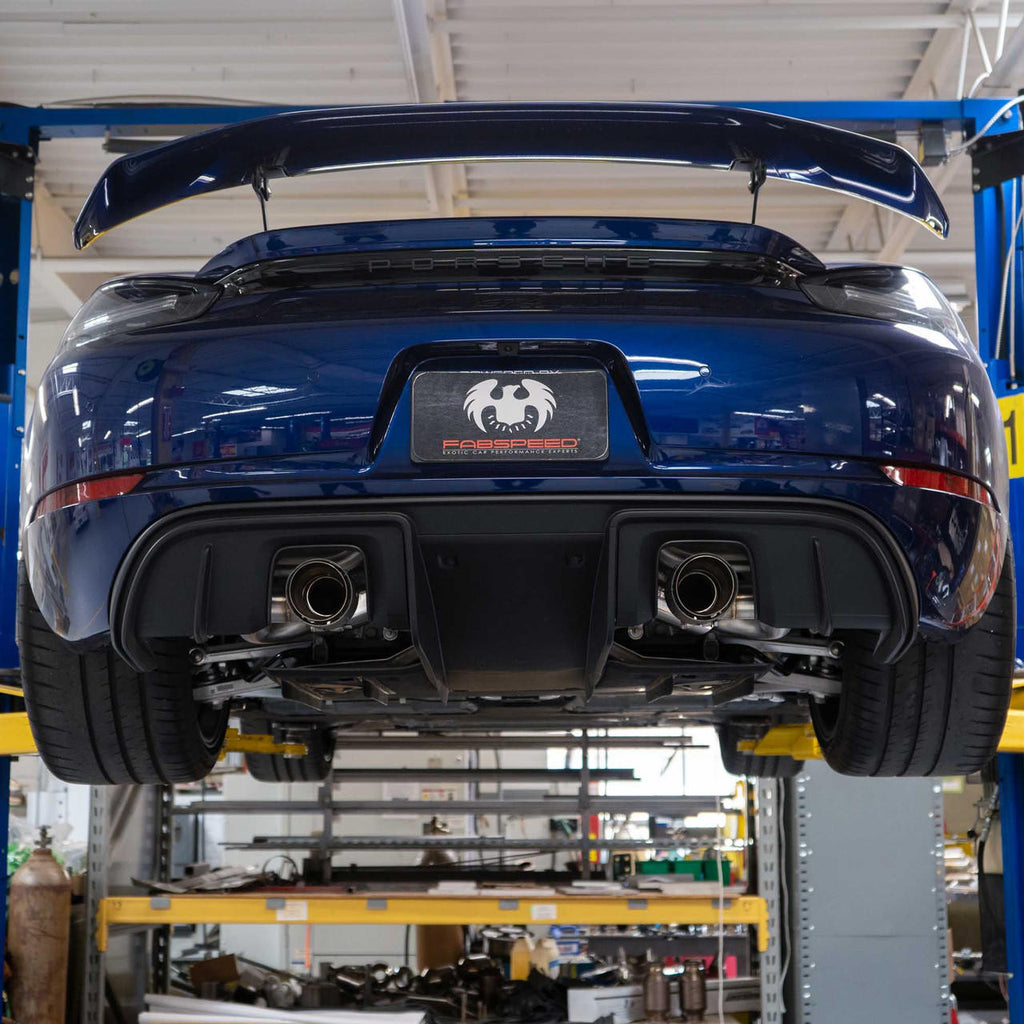 Fabspeed Porsche 718 GT4 / GTS / Spyder Valvetronic X-Pipe Exhaust System