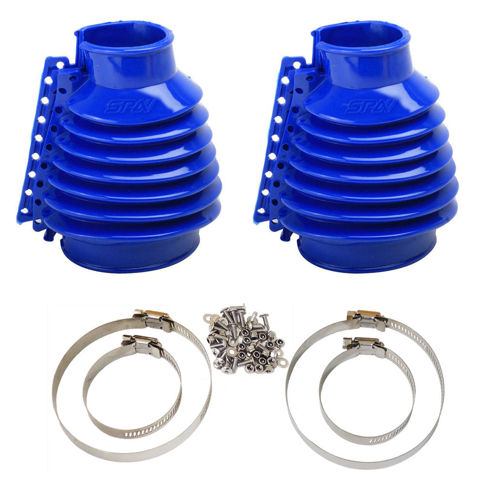 SPA Turbo Rear Swing Axle Boots Pair - Blue + Urethane Transmission Mount Kit for VW BUG/Beetle/Buggy/Baja