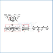 Load image into Gallery viewer, SPA Turbo Turbo Manifold + 55 DEGREE L FITTING WASTEGATE MOUNT FOR VW MKIV 2.0 T3 Turbo