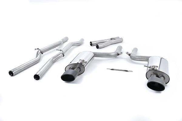 Milltek Sport Non-Resonated, Non-Valved Cat-Back Exhaust - Audi B7 RS4