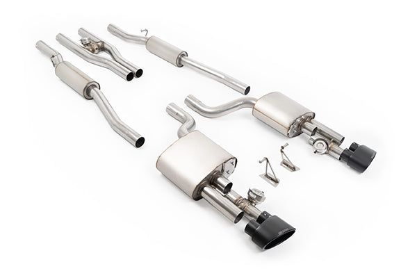 Milltek Sport Resonated and Valved V2 Cat-Back Exhaust - Audi B7 RS4
