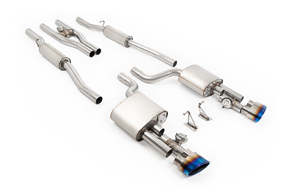 Milltek Sport Resonated and Valved V2 Cat-Back Exhaust - Audi B7 RS4