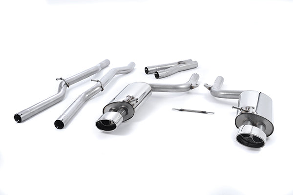 Milltek Sport Non-Resonated, Non-Valved Cat-Back Exhaust - Audi B7 RS4