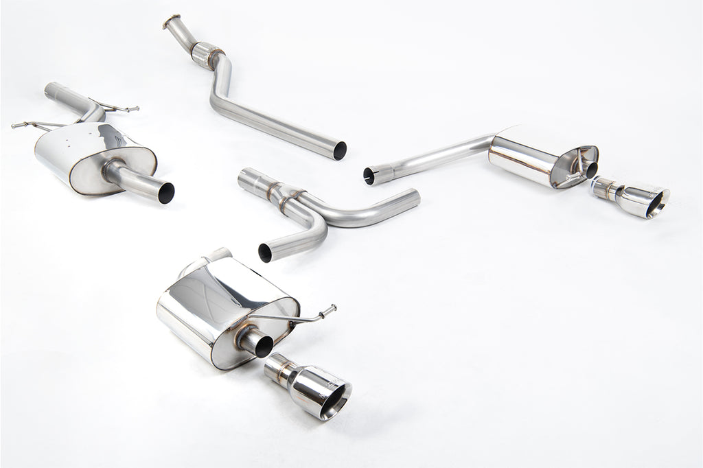 Milltek Sport Audi B8 A4 2.0T Resonated Dual Outlet Catback Exhaust