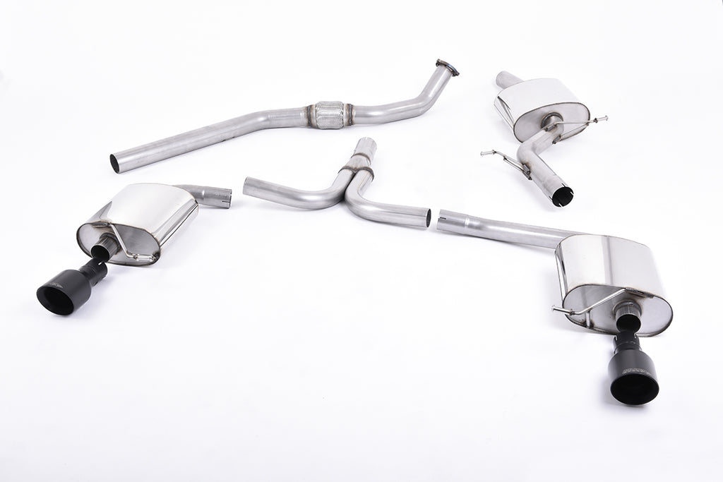 Milltek Sport Audi B8 A4 2.0T Resonated Dual Outlet Catback Exhaust