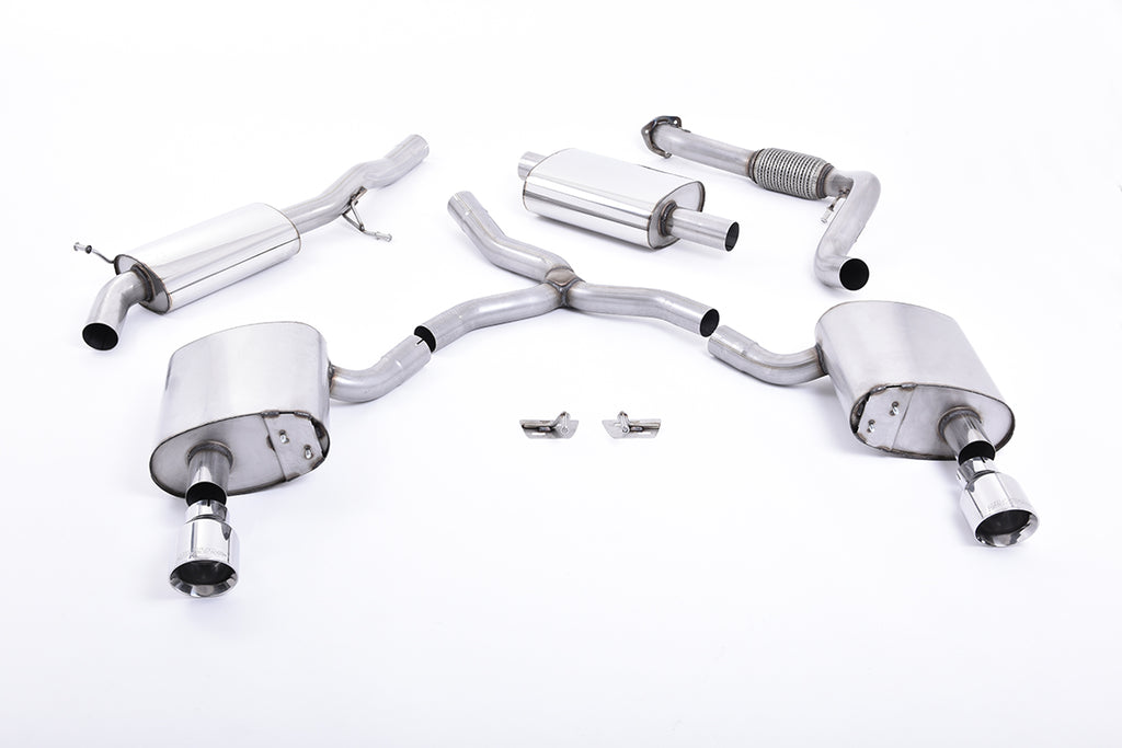 Milltek Sport Audi B9 A4 2.0T Resonated Catback Exhaust