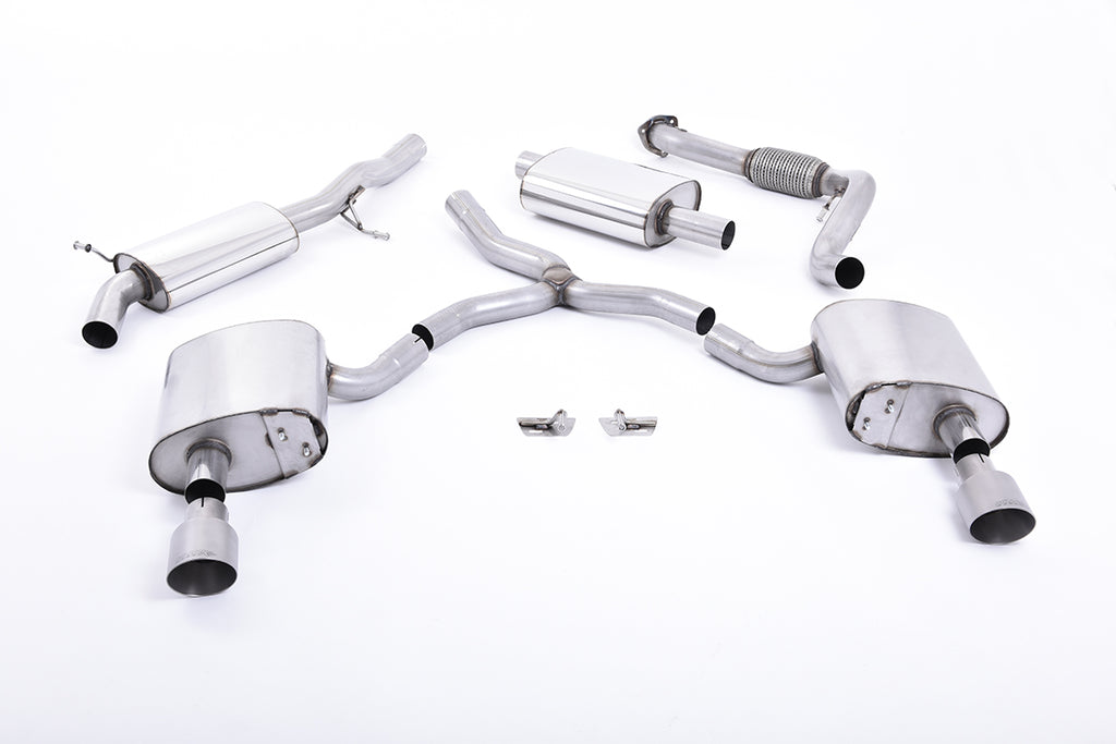 Milltek Sport Audi B9 A4 2.0T Resonated Catback Exhaust