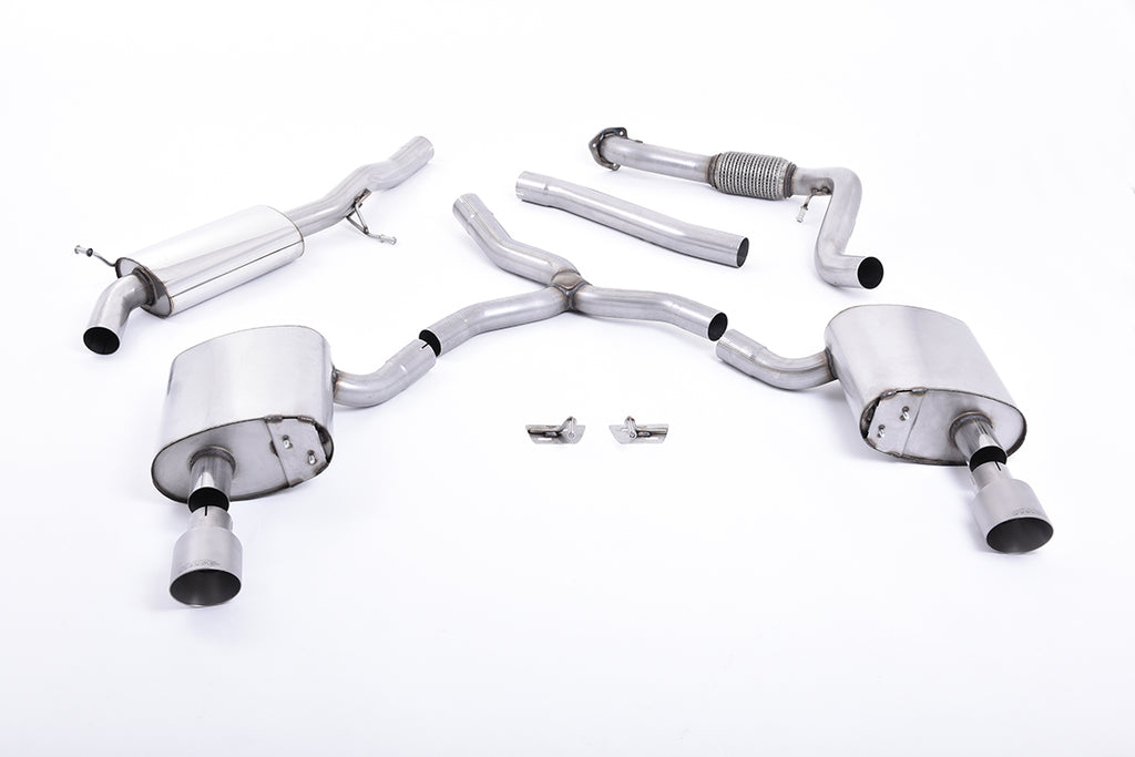 Milltek Sport Audi B9 A4 2.0T Road+ Partially Resonated Catback Exhaust