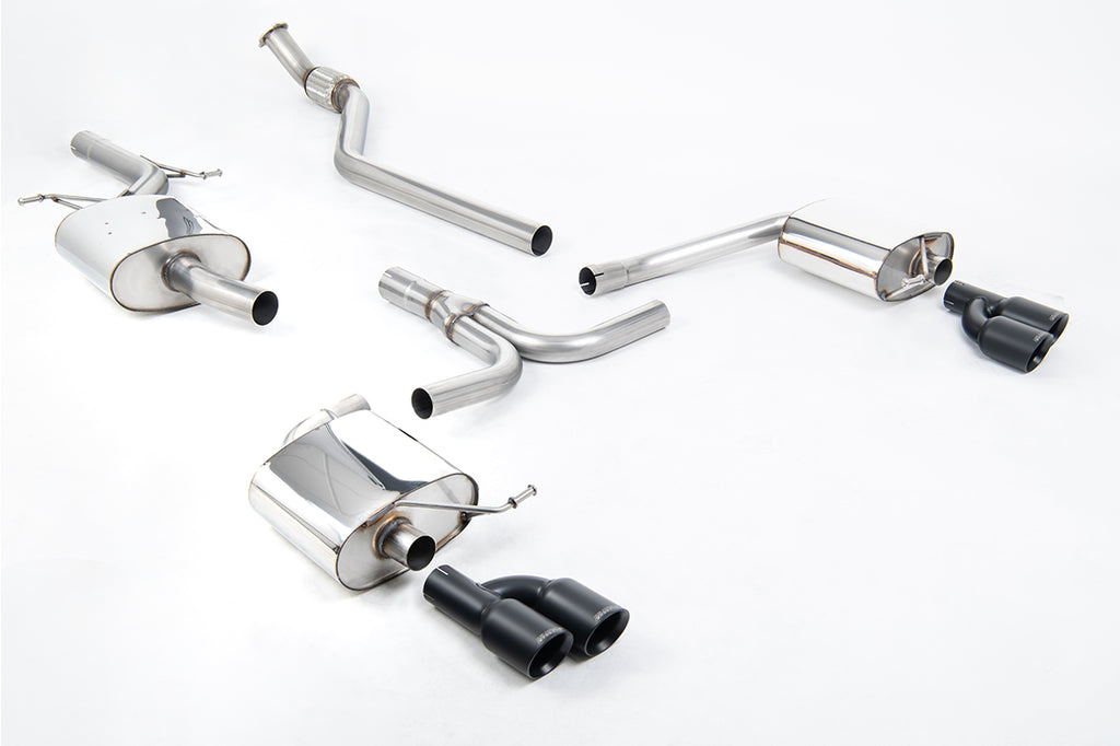 Milltek Sport Audi B8 A4 2.0T Resonated Quad Outlet Catback Exhaust