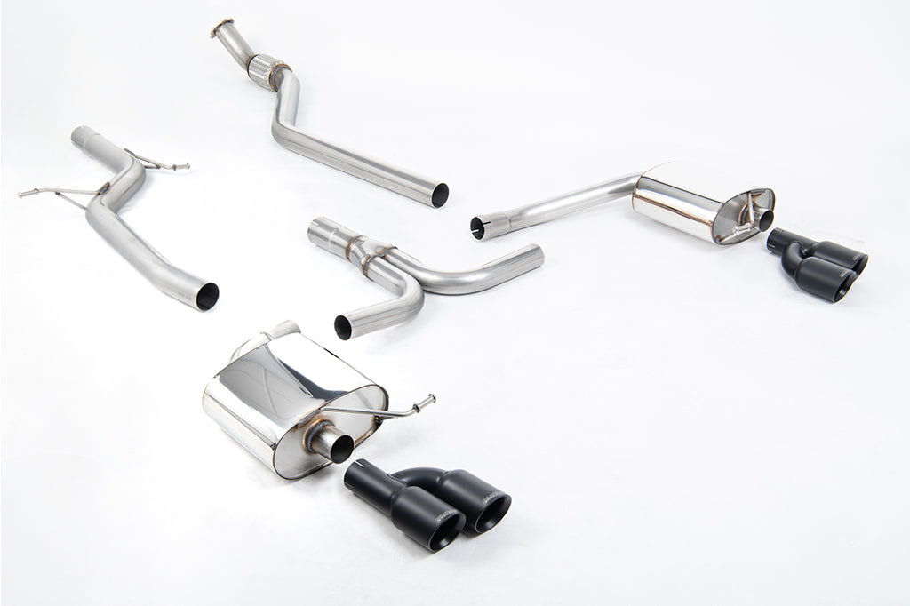 Milltek Sport Audi B8 A4 2.0T Non-Resonated Quad Outlet Catback Exhaust