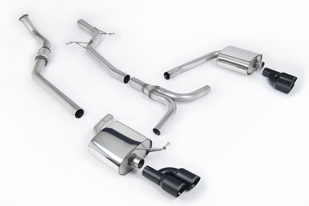 Milltek Sport Audi B8 A4 2.0T Non-Resonated Quad Outlet Catback Exhaust