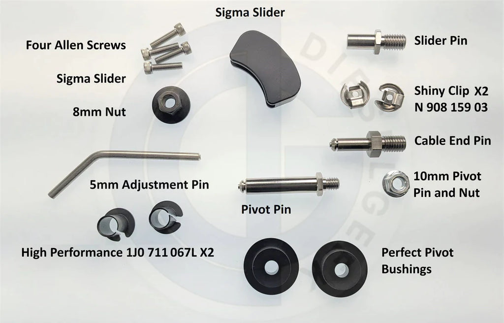 Dieselgeek Sigma 5 Speed Short Shift Kit - VW Mk4 02J 5 Speed