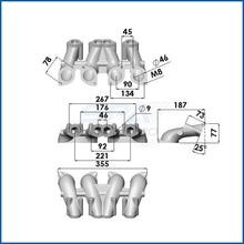Load image into Gallery viewer, SPA Turbo VW MKI MKII GTI 1.8L 2.0L 8v SOHC dual downdraft intake manifold + 0-30 PSI Fuel pressure regulator + Bracket