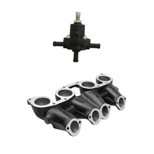 Load image into Gallery viewer, SPA Turbo VW MKI MKII GTI 1.8L 2.0L 8v SOHC dual downdraft intake manifold - Black + 0-30 PSI Fuel pressure regulator + Bracket