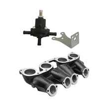 Load image into Gallery viewer, SPA Turbo VW MKI MKII GTI 1.8L 2.0L 8v SOHC dual downdraft intake manifold - Black + 0-30 PSI Fuel pressure regulator + Bracket