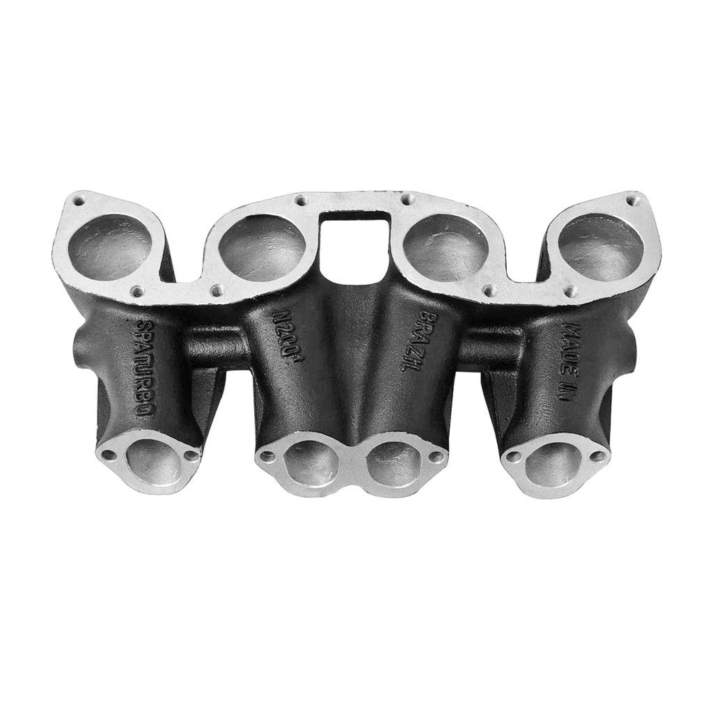 SPA Turbo VW MKI MKII GTI 1.8L 2.0L 8v SOHC dual downdraft intake manifold - Black + 0-30 PSI Fuel pressure regulator + Bracket