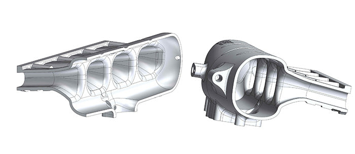 SPA Turbo VW AUDI 2.0T FSI / 2.0 TSI aluminum intake manifold - NEW VERSION! + Cylinder Head Gasket, 82.5mm Bore, Without Valvelift