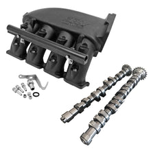 Load image into Gallery viewer, SPA Turbo CAST ALUMINUM INTAKE MANIFOLD FOR TRANSVERSE VW/AUDI 1.8T WITH 4 INJECTORS FUEL RAIL KIT (RIGHT SIDE OEM THROTTLE) - BLACK + 252 / 260 HIGH PERFORMANCE CAMSHAFT SET FOR VW/AUDI 1.8L 20V