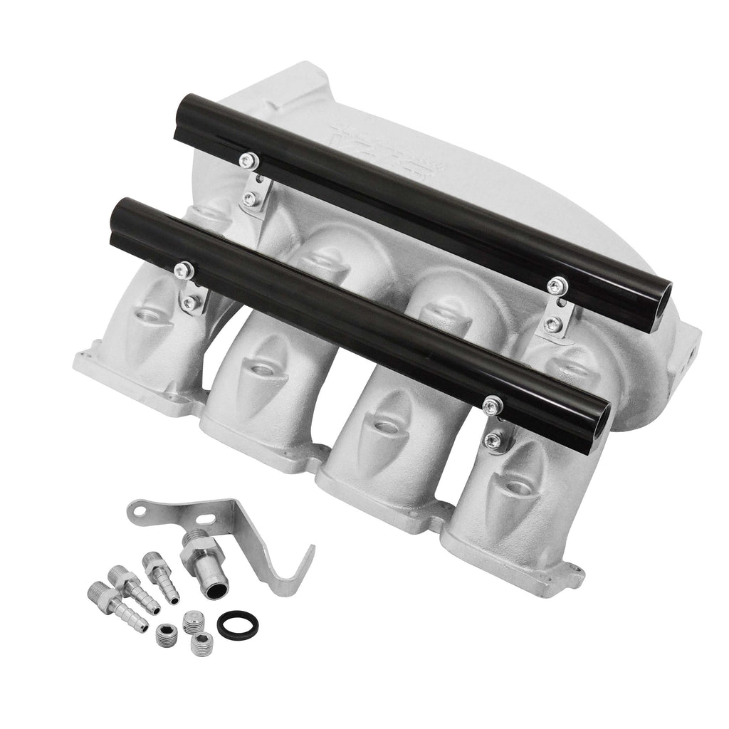 SPA Turbo Cast Aluminum Intake Manifold for transverse VW/AUDI 1.8T with 8 injectors Fuel Rail Kit (left side without throttle bolt holes)