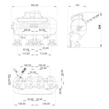 Load image into Gallery viewer, SPA Turbo INTAKE MANIFOLD VW 8V CROSS FLOW LONGITUDINAL - 8 INJECTORS - WITHOUT BOLT HOLES - BLACK