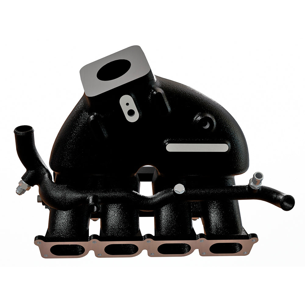 SPA Turbo Cast Aluminum Intake Manifold for longitudinal VW/AUDI 1.8T with 8 injectors Fuel Rail Kit (without throttle bolt holes) Black - PRE SALE