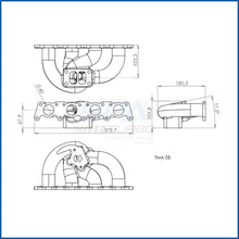 Load image into Gallery viewer, SPA Turbo VW MKIV GTI T3 twin scroll turbo manifold