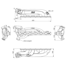 Load image into Gallery viewer, SPA Turbo BMW E36 325 328 (M50/M52) TWIN SCROLL TOP MOUNT CAST TURBO MANIFOLD V-BAND WASTEGATE