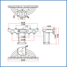 Load image into Gallery viewer, SPA Turbo Fiat 1.4L 16V T25 turbo manifold