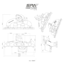 Load image into Gallery viewer, SPA Turbo For Fiat 500 1.4 16V T25 cast turbo manifold