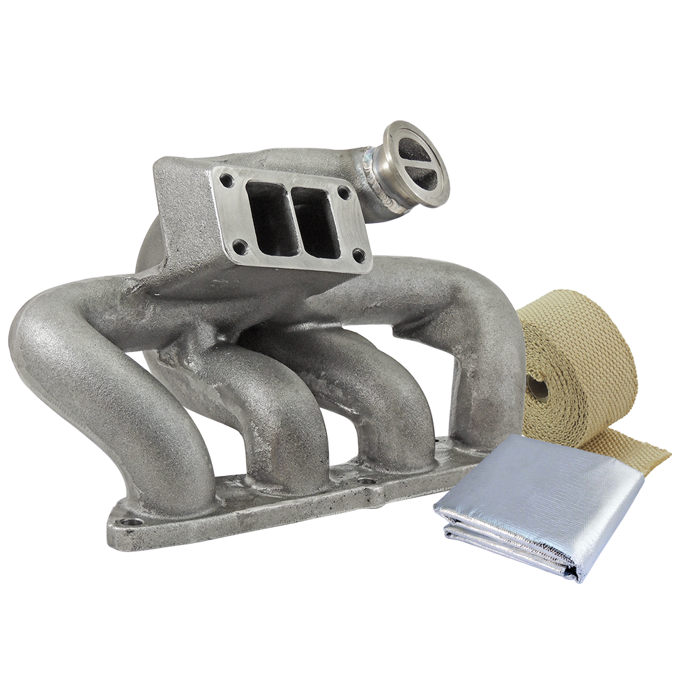 SPA Turbo 8th gen Honda Civic SI (K20 engine) TWIN SCROLL CAST TURBO MANIFOLD V-BAND WASTEGATE