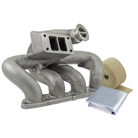 SPA Turbo 8th gen Honda Civic SI (K20 engine) TWIN SCROLL CAST TURBO MANIFOLD V-BAND WASTEGATE
