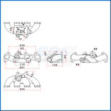 Load image into Gallery viewer, SPA Turbo Chevy Euro Family I 8v C10NZ / C14NZ / C16NZ T25 turbo manifold with external WG