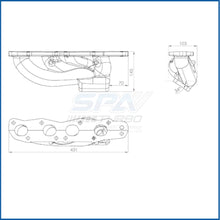 Load image into Gallery viewer, SPA Turbo Chevy Tracker / Suzuki 2.0L J20A T3 Turbo Exhaust Manifold