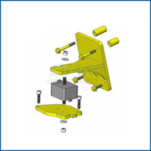 Load image into Gallery viewer, SPA Turbo VW MKIII / B3 / B4 rear engine mount for bottom mount SPA Turbo manifolds