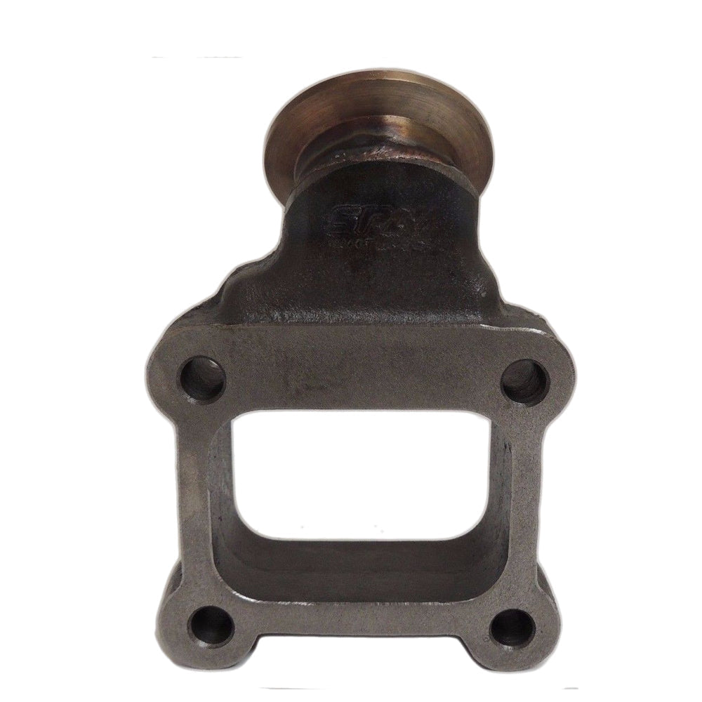 SPA Turbo T4 manifold 44mm v-band Wastegate adapter 45 degree flange (2 units)