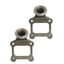 Load image into Gallery viewer, SPA Turbo T4 manifold 44mm v-band Wastegate adapter 45 degree flange (2 units)