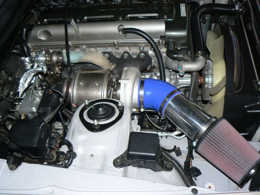SPA Turbo Toyota / Lexus 2JZ-GTE T4 High Performance Twin Scroll Turbo Manifold + intake manifold - 6 Injectors - Black