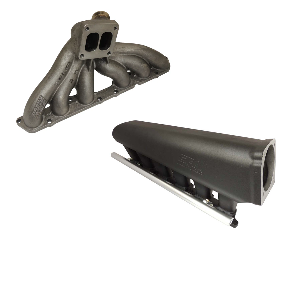 SPA Turbo TOYOTA SUPRA LEXUS IS300 GS 2JZ-GE T4 TWIN SCROLL TURBO MANIFOLD + INTAKE MANIFOLD 12 INJECTOR