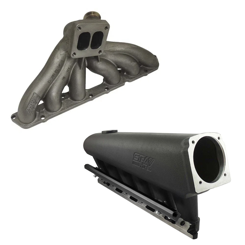 SPA Turbo TOYOTA SUPRA LEXUS IS300 GS 2JZ-GE T4 TWIN SCROLL TURBO MANIFOLD + INTAKE MANIFOLD 6 INJECTOR