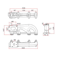 Load image into Gallery viewer, SPA Turbo VW Fox / Dasher / Audi 80 1.6 / 1.8 &amp; 2.0 8V T3 turbo manifold