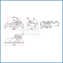 Load image into Gallery viewer, SPA Turbo VW B5 B2 Audi 80 9A ABF 16v T3 turbo manifold