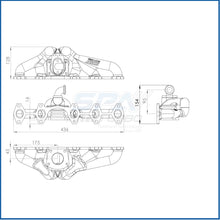 Load image into Gallery viewer, SPA Turbo VW Transporter / Caravelle T5 2.5L TDI 2003-2009 replacement cast Turbo manifold