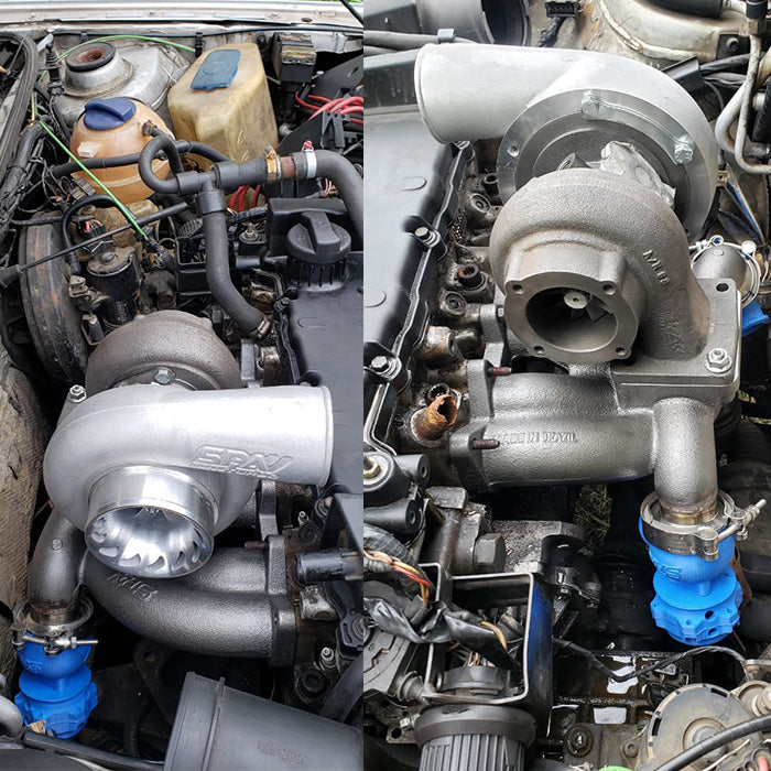 SPA Turbo VW VR6 12V Twin scroll T4 top mount turbo manifold - Dual V-band Wastegates + COMETIC EXHAUST MANIFOLD GASKET