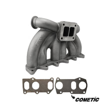 Load image into Gallery viewer, SPA Turbo VW VR6 12V Twin scroll T4 top mount turbo manifold - Dual V-band Wastegates + COMETIC EXHAUST MANIFOLD GASKET